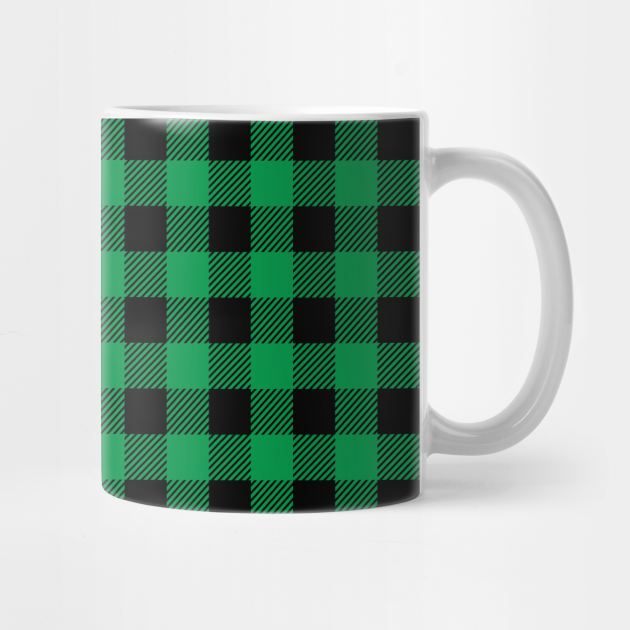 Green Plaid Pattern by designminds1